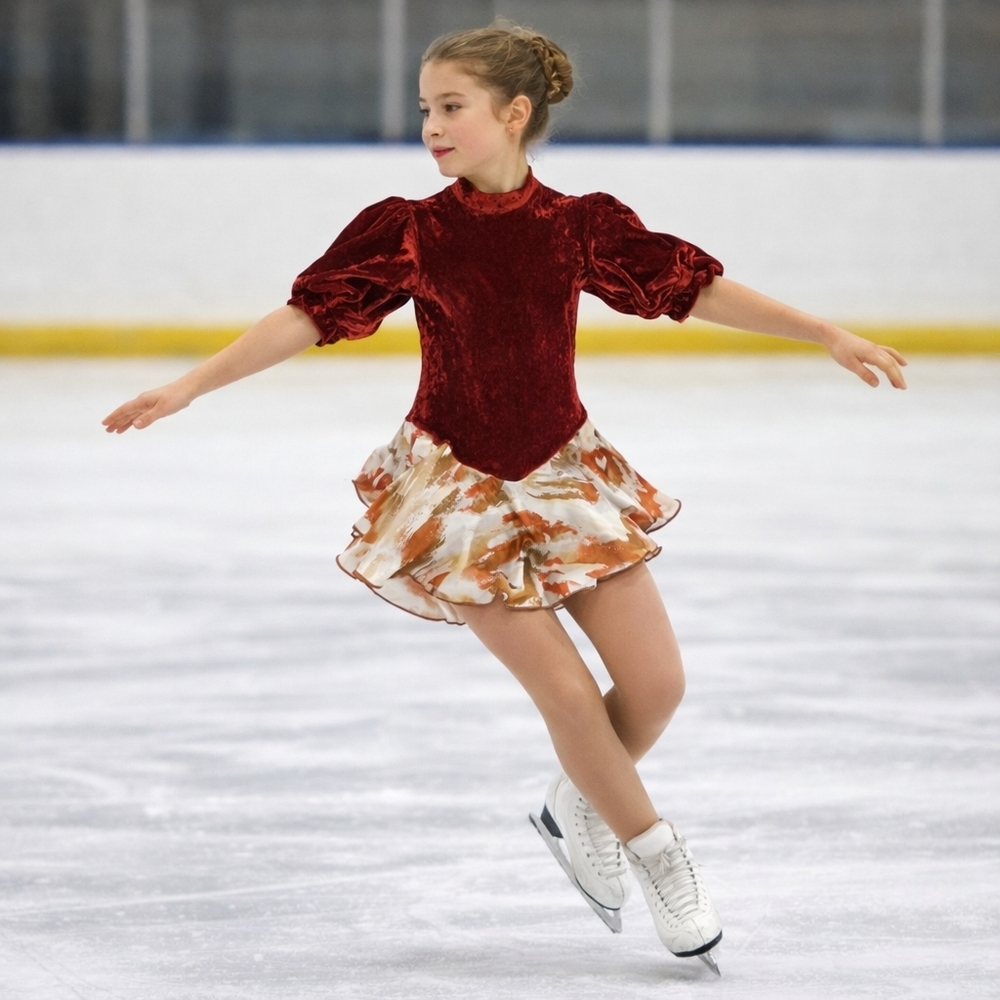 TRIAD of Texas figure skating leotard dress small ice skating